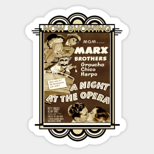 A Night At The Opera (Sepia/Framed) Sticker